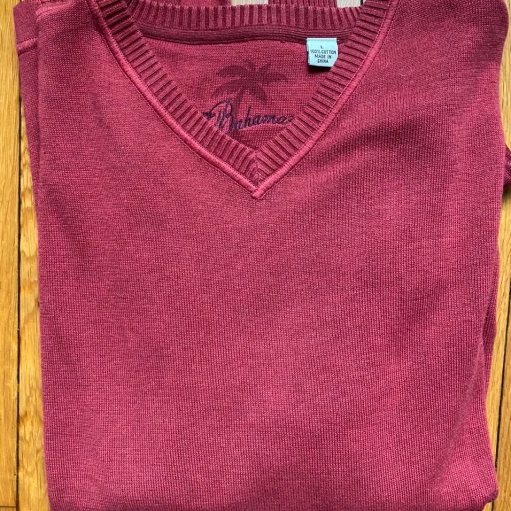 Tommy Bahama Sweatshirt Pullover Mens Size L Long Sleeve Red - Picture 1 of 4